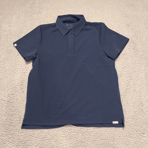 Figs Men Slate Blue Technical Polo size S Color Blue - Picture 2 of 6